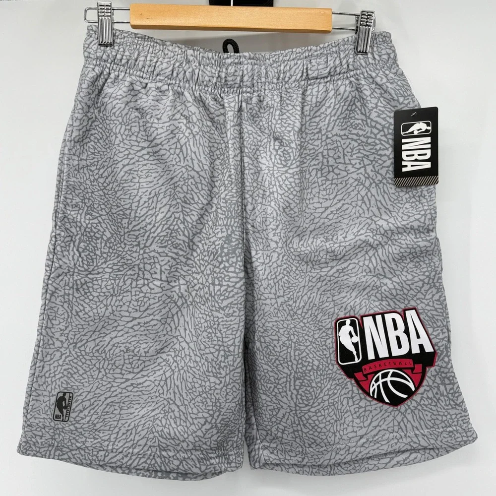 NBA Basketball Power Drive Shorts Mens Size Medium Gray Athleisure Athletic Gym - Picture 10 of 16